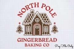 Christmas Gingerbread Sublimation Clipart PNG Product Image 1
