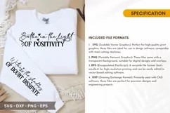 Bathe In The light Of Positivity SVG - Sleeve T-Shirt Design Product Image 4