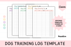 Dog Training Log Template 4 | With Star Rating Product Image 1