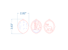 Christmas Tree Toy Deer SVG laser cut file for Glowforge Product Image 4