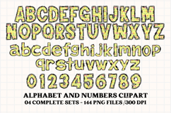 Easter Day Alphabet png clipart, easter day letters doodle Product Image 4