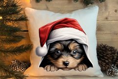 Christmas Peeking Dogs Clipart, Christmas PNG Product Image 4