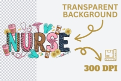 Nurse PNG Sublimation Design, Colorful Nurse Gift Graphic Product Image 4