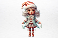 Christmas Little Girl Clipart PNG Product Image 4