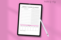 Aesthetic Weekly Chores Planner Template | Editable Canva Product Image 3