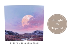 Cosmic Tumbler Wrap Design, Planets Tumbler Sublimation Product Image 4