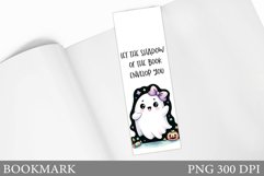 Cute Ghost Bookmark Design. Cute Halloween Bookmark Product Image 1