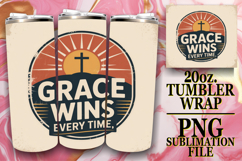 Joyful Escape 20oz tumbler wrap, Religious Product Image 1