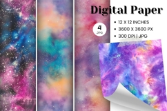 Rainbow glitter Background Wallpaper Sparkles Digital Paper Product Image 1