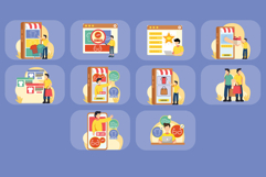 Online Shopping Illustration Pack Product Image 4