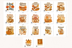 17 Cozy &amp; Funny Fall Animal Stickers Product Image 4