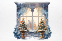 Christmas Window Sublimation Clipart PNG Product Image 4