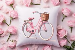 Retro Valentine Watercolor Clipart, Pink Valentine Product Image 4