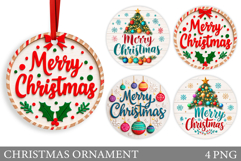 Christmas Ornament Sublimation. Winter Christmas Ornament Product Image 1