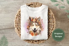 Watercolor Dog Illustration, Dog Sublimation PNG, Pet PNG Product Image 4