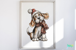 Whimsical Christmas Dogs Clipart Product Image 5