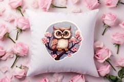 Chibi Owl Valentines Day Clipart and Stickers, Valentines PN Product Image 4