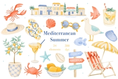 Mediterranean Coastal Clipart Product Image 1