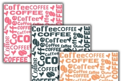 coffee digital papers, Coffee pattern, Coffee background Product Image 3