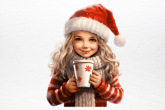 Christmas Little Girl Sublimation PNG Product Image 4