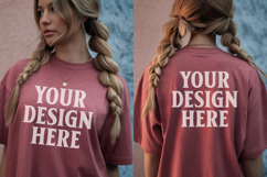 Christmas Bella Canvas 3001 Front And Back Mockups Product Image 1