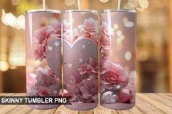 3D Valentine&#039;s Day PNG Tumbler Design Product Image 1