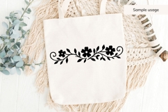 Elegant Floral Divider SVG Product Image 4