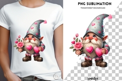Valentine gnome png design for T-shirts Product Image 4