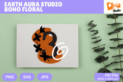 Earth Aura Studio Boho Floral Monogram Product Image 1