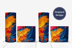 Art Paint Tumbler Sublimation Designs, Art Tumbler Wrap Product Image 4