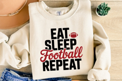 Eat Sleep Football Repeat Svg | Game Day Svg | Shirt Svg Product Image 4