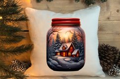Christmas in Jar Watercolor Clipart, Christmas in Jar Product Image 4