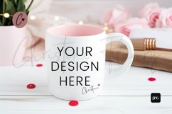 Valentine&#039;s Mug Mockup Bundle, White Coffee Mug Mockup Product Image 3