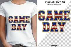 USA game day png design for T-shirts Product Image 4