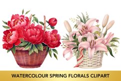 Watercolour Spring Florals Clipart Product Image 1
