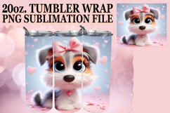 Lively adventures 20oz tumbler wrap, 3D Dog Product Image 1