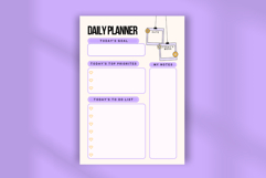 Cute Daily Planner Template for Canva | Printable &amp; Digital Product Image 4