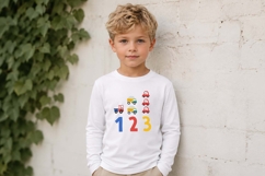 Cute Car Numbers Poster for Kids | EPS SVG PNG JPG Product Image 4