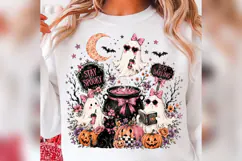 Stay Spooky Ghost PNG, Pink Coquette Halloween Design Product Image 4