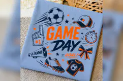 Game Day Soccer PNG, Soccer Ball Sublimation, Go Team Sports Product Image 4