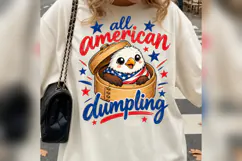 All American Dumpling Eagle PNG, Cute Patriotic Bald Eagle Product Image 1