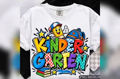 Kindergarten School PNG, Colorful Back to School Pencil Desi Product Image 1