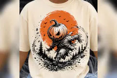 Pumpkin Head Scarecrow PNG, Jack O Lantern Halloween Design, Product Image 2