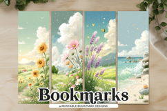 Wildflower Coast Pastel Bookmark Set Product Image 1