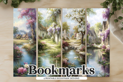 Printable Cottage Stream Bookmarks Product Image 1