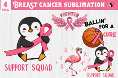 Breast cancer sublimation | Pink ribbon | Awareness Clipart Product Image 1