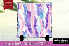 Brush Stroke Slate PNG - Abstract Square Slate Sublimation Product Image 1