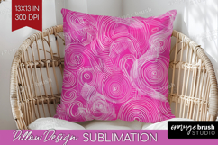 Brush Stroke Pillow Sublimation - Abstract Pillow Cover PNG Product Image 1