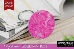 Brush Stroke Keychain PNG - Abstract Keychain Sublimation Product Image 1