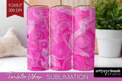 Brush Stroke Tumbler Wrap - Abstract Tumbler PNG Sublimation Product Image 1